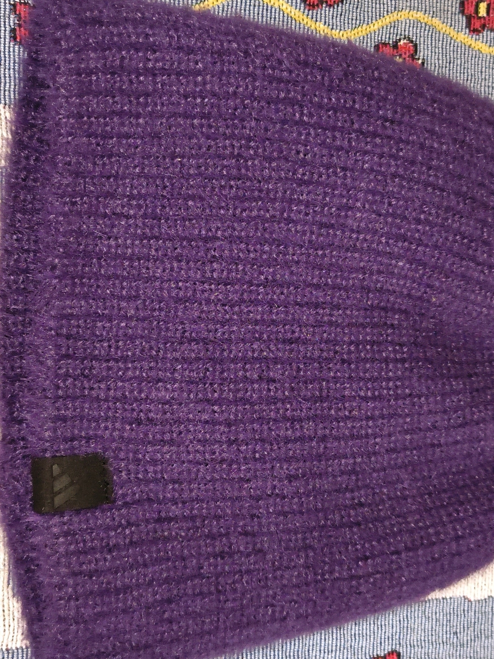 adidas Purple Knit Beanie Hat